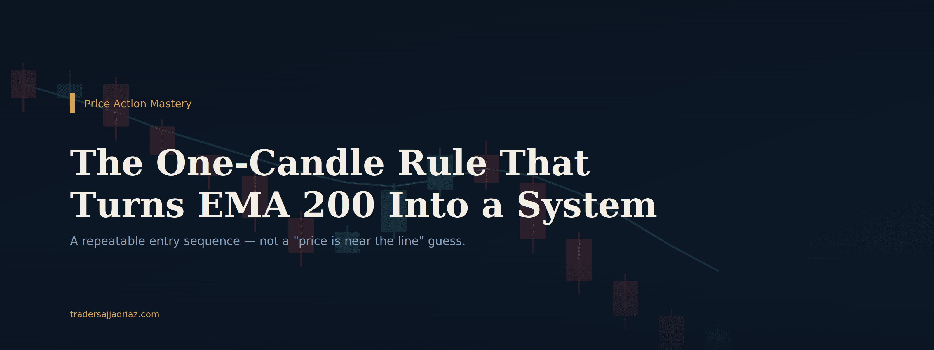 The One-Candle Rule That Turns EMA 200 Into an Entry System